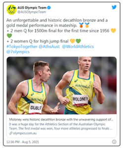 https://twitter.com/AUSOlympicTeam/status/1423321969638797314